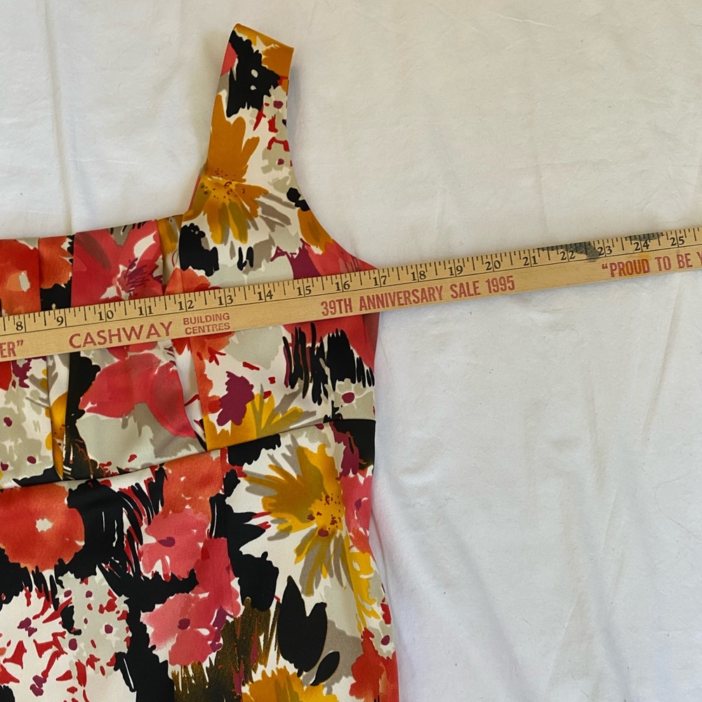 Cleo Women's Floral Sleeveless Mini Dress Size 6 Empire Waist Fitted Cottagecore - Picture 8 of 16